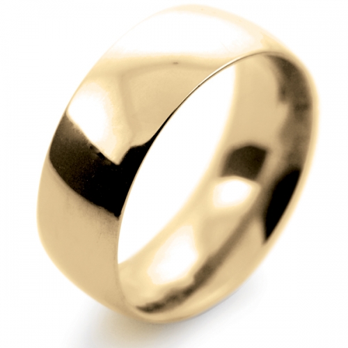Court Very Heavy -  8mm (TCH8Y-Y) Yellow Gold Wedding Ring